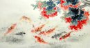 Fish-Bayberry - Peinture chinoise