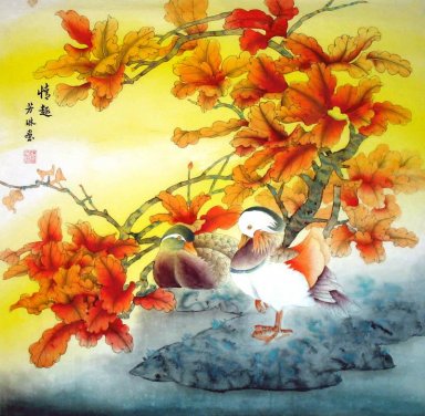 Birds & flowerse - Chinesische Malerei