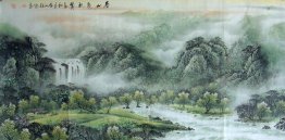 Waterfall - Chinese Painting