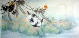 Kat - Chinees Schilderij Kat - Chinees Schilderij