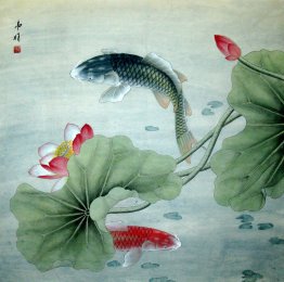 Fish&Lotus - Chinese Painting