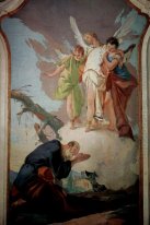 La aparición de los ángeles a Abraham 1728