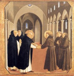 The Meeting Of Sts Dominic And Francis Of Assisi 1435