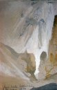 Canyon murs, Yellowstone (croquis)