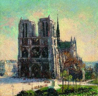 Uitzicht op de Notre Dame