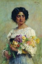 Girl With A Bouquet