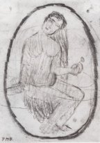 Seated Nude with a flower