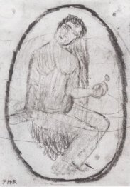 Seated Nude with a flower