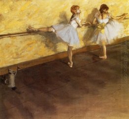 dancers practicing at the barre 1877