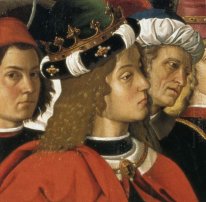 Die Anbetung der Heiligen Drei Könige bestimmtes Detail 1470