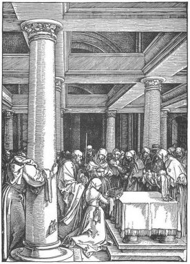 presentationen av Kristus i templet 1505