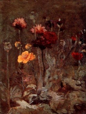 Still Life With Scabiosa Et Ranunculus 1886