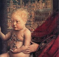 The Virgin Of The Chancellor Rolin Detail 1436 2