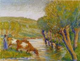 the river and willows eragny 1888