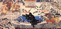 Kamei Rokurô et l'ours noir dans la neige