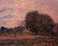 walnut trees sunset early days of october 1882