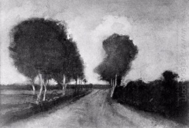 Landweg Met Bomen 1882