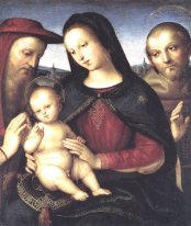 Madonna con el niño y los santos
