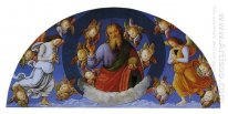 Polittico di San Pietro Eternal benedico con putti e angeli 1