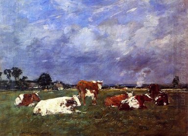 Les vaches dans le pâturage 1888