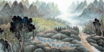 The mountain path - Chinese Painting