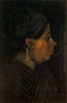 Cabeza de una mujer campesina con Oscuro Cap 1885 7