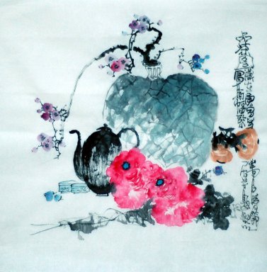 Oiseaux et fleurs - Peinture chinoise