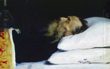 Historicus Nikolaj Kostomarov In Een doodskist 1885