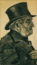 Un homme Almshouse Dans Un Top Hat 1882