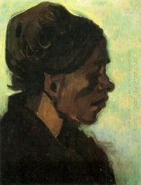 Cabeza de una mujer campesina Brabant Con Oscuro Cap 1885