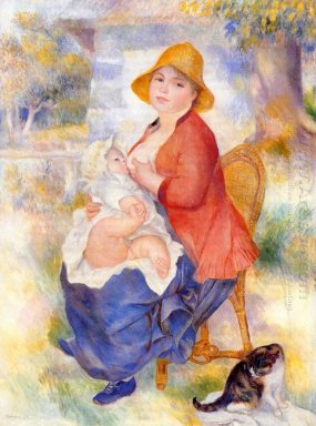 Maternidad Mujer Amamanta A Su Niño 1886