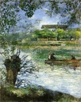 Willows And Figures In A Boat