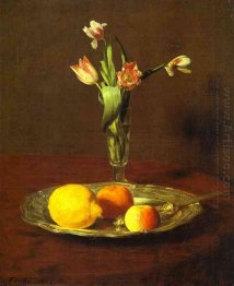 Lemons Apples And Tulips 1865