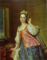 Retrato de A. D. Levitzkaya, hija del artista s