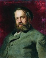 Portrait Of T P Chaplygin A Cousin Of Ilya Repin 1877