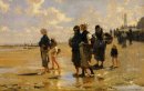 De visserij op Oesters In Cancale 1878