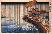 Priest Nichiren Praying Under The Storm