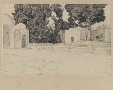 Arrière de la mosquée de Omar 1889