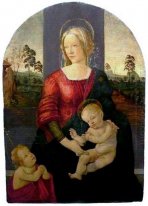 Madonna en kind Met St John The Baptist