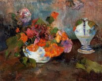 the vase of nasturtiums 1886