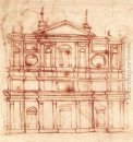  Проект фасада Сан-Лоренцо, Флоренция в. 1517