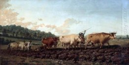 Ploughing in the Nivernais, France