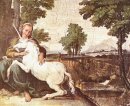 Jungfrau und Einhorn eine Jungfrau mit einem Einhorn 1605