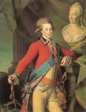 Portrait d\'Alexandre Lanskoy, Aide-de-camp de l\'impératrice