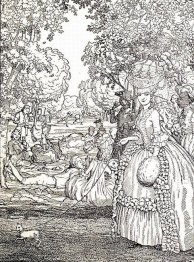 Picnic Illustration To The Book Of The Marquise