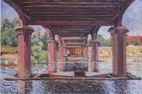 under the bridge at hampton court 1874