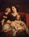 Mme George Augustus Frederick Cavendish Bentinck Et Sa Childre