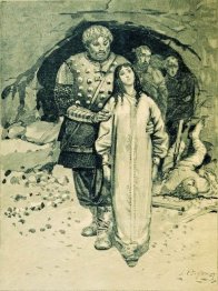 Dobrynya Nikitich. Illustration for the book "Russian epic heroe