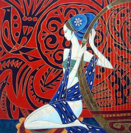 Mooie Dame - Chinees schilderij Mooie Dame - Chinees schilderij