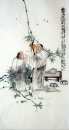 Twee Oude mannen - Chinees schilderij